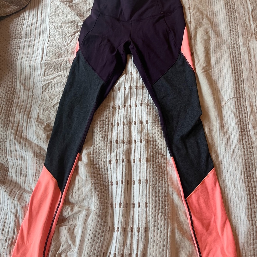CALIA by Carrie Underwood Colorblock Leggings - Black and Pink